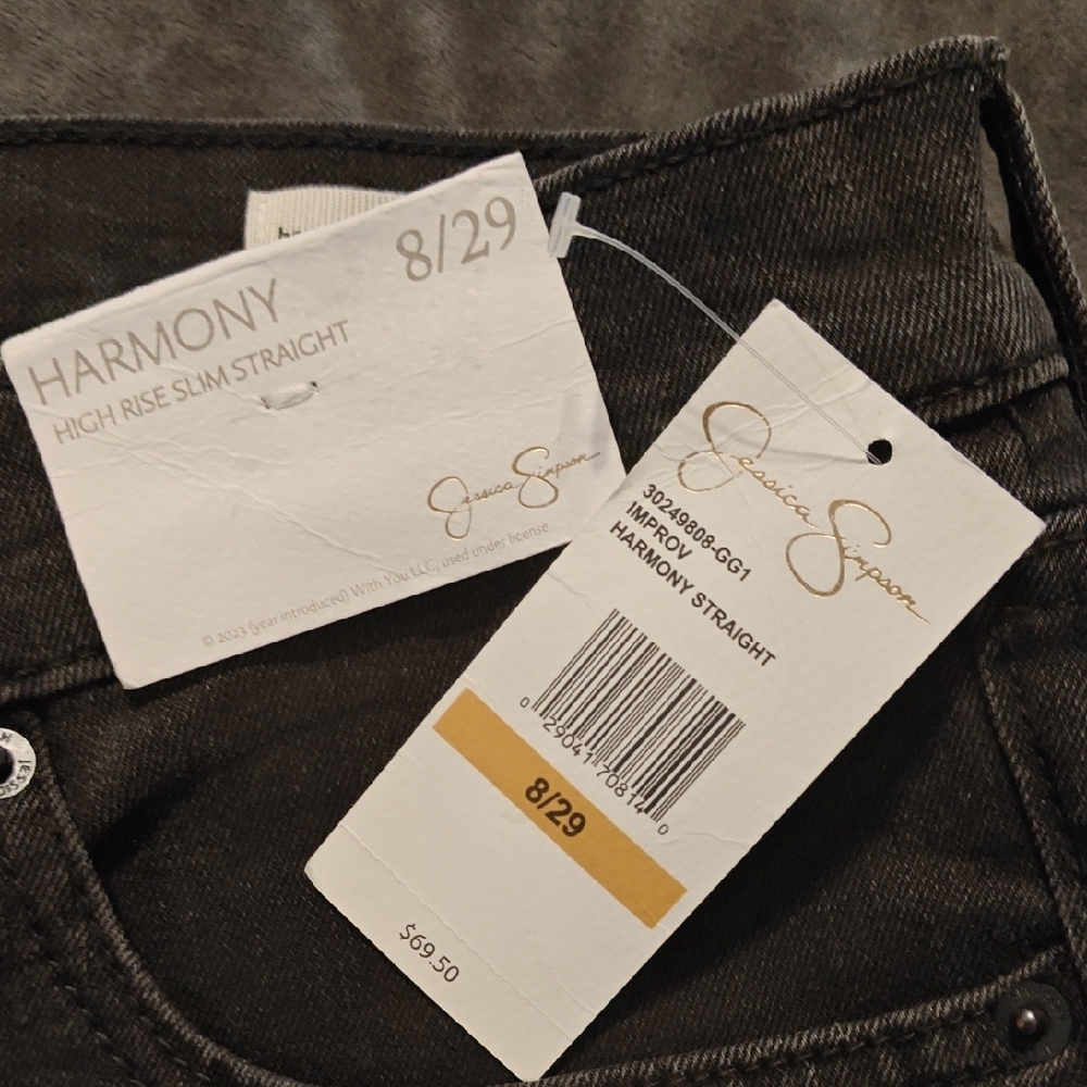 NWT Jessica Simpson Harmony High Rise Slim Straight Jeans - Picture 5 of 10
